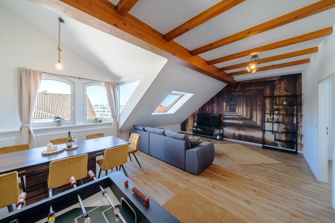 Stylisches Penthouse Zentral Tischfussball 100M2 Wii Hannover Exterior photo