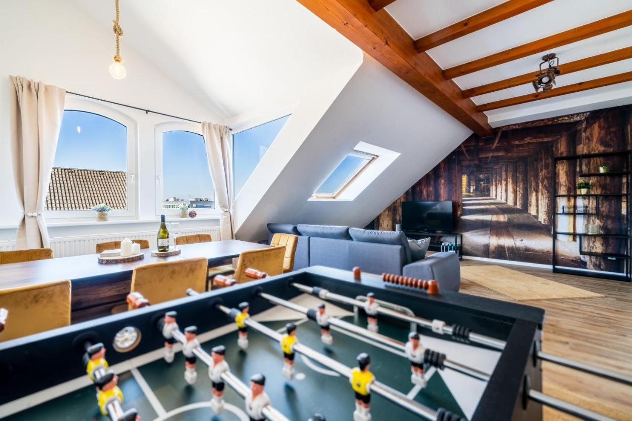 Stylisches Penthouse Zentral Tischfussball 100M2 Wii Hannover Exterior photo